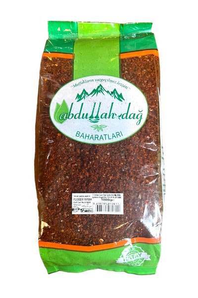 Hacıoğlu baharat Hatay Yöresel Pul Biber Pulbiber Acı Yağlı 1 Kg / 1000 gr