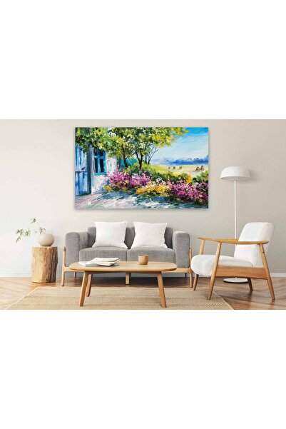 vientex Köy Manzaralı Yağlı Boya Tablosu - FWN147
