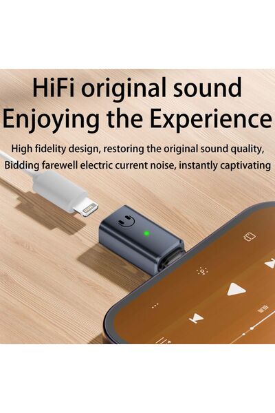 LivX Type C to Lightning Kulaklık Dönüştürücü iPhone iPad Macbook Yuva Çevirici Müzik Dinleme Arama