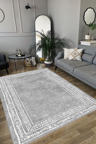 YTR HOME Dijital Baskı Yıkanabilir Kaymaz Taban Dekoratif Salon Mutfak Halısı...