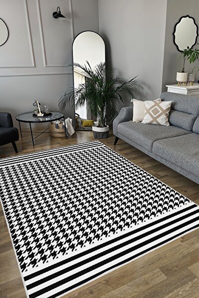 YTR HOME Dijital Baskı Yıkanabilir Kaymaz Taban Dekoratif Salon Mutfak Halısı...