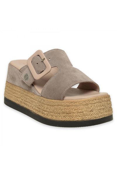 Mammamia Γυναικείες παντόφλες D24Yt-2305Z Mink Wedge Heel