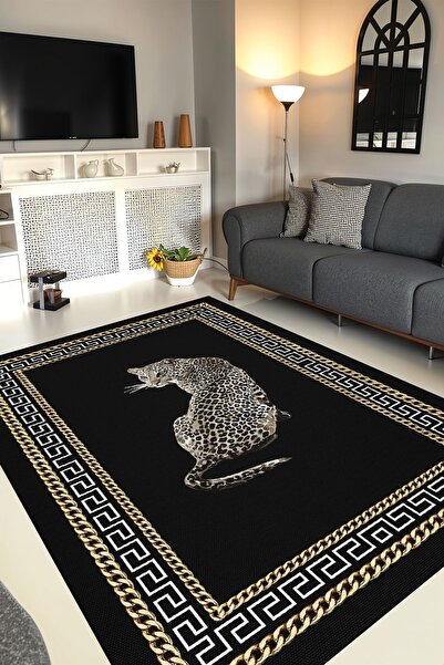 YTR HOME Dijital Baskı Yıkanabilir Kaymaz Taban Dekoratif Salon Mutfak Halısı...