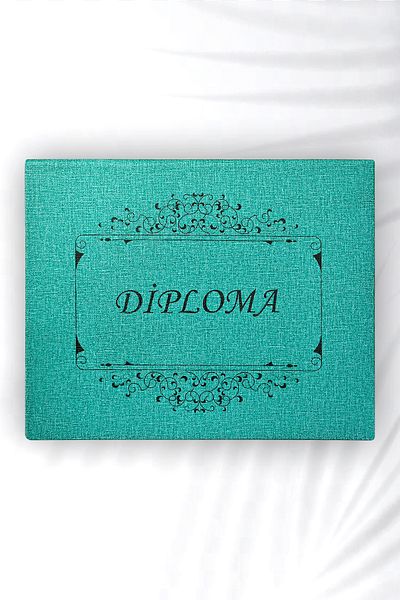 ankara menü A5 Certificate - Leather Velvet Diploma Container, Printed