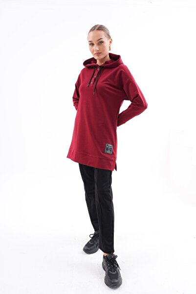 WestBound Claret Red Women's Sports Set - Sweat-tunika and Trousers Double