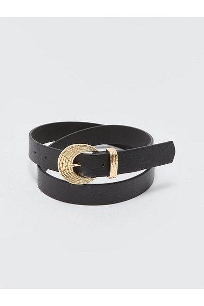 LC Waikiki Curea din piele neagră XSIDE - Accesoriu pentru femei Look