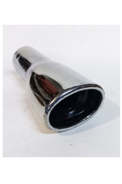 EGZOZCUM 51 mm Islık Sesli Egzoz Ucu - Yassı Tasarım Antipas Kaplamalı Nikela...