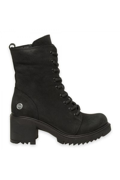 Mammamia D24kb-1620z Black Heeled Daily Women's Boots