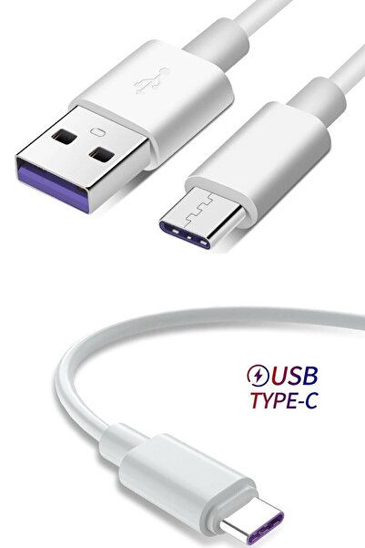 MEZİGARC Huawei General Mobile Oppo Xiaomi Uyumlu Type-c Hızlı Şarj Aleti Cihazı Kablosu Type-c Şarz Kablo