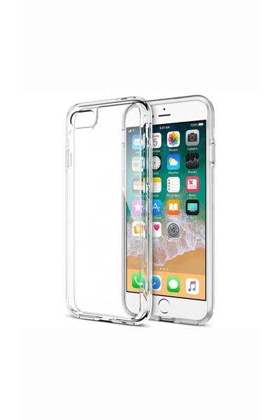 ZETT iphone 7 / 8 / SE Uyumlu Kılıf Şeffaf Yumuşak Silikon Kamera Korumalı Yü...