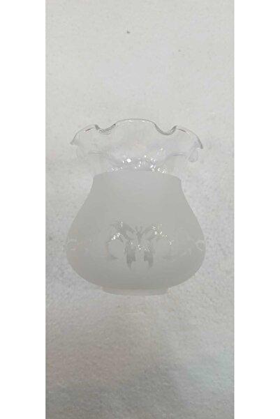 Genel Markalar Fanus Mat Avize Camı, Boy 13 Cm, Çap 11 Cm, Beyaz, Şık Ve Modern Tasarım