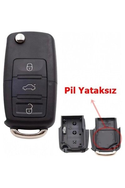 Kasey Volkswagen Seat Skoda Tipli Akıllı Kumanda Kabı Anahtar Kabı Oto Anahta...