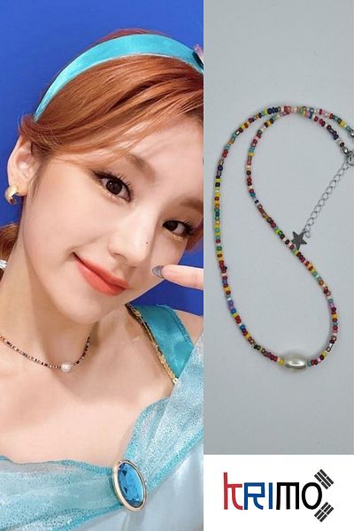KRIMO Yeji Itzy Kpop - Bead Detailed Necklace
