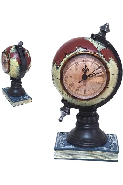 Tahtakale Dünyası Dünya küresi haritası modeli saatli hediyelik dünya küresi ...