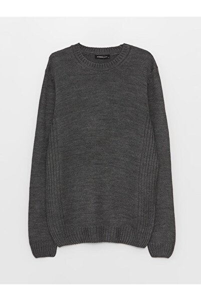 LC Waikiki سترة تريكو للرجال من LCWAIKIKI باللون النيلي - أكمام طويلة ورقبة د...