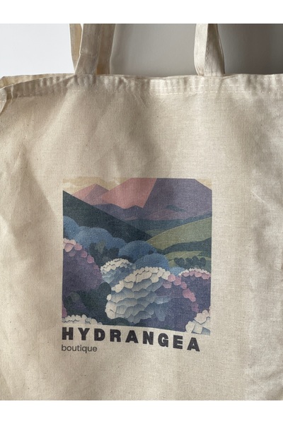 redame Ortanca Hydrangea Cloth Tote Bag - Botanik Botanique Edition