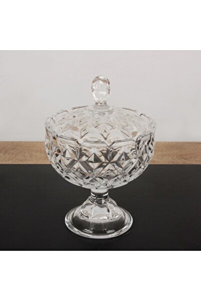 Kosova Shine Kristal Cam Ayaklı Şekerlik - Büyük Boy