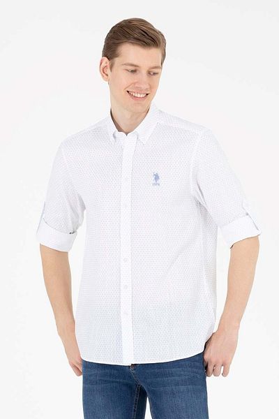 U.S. Polo Assn. ΠΟΛΟ Η.Π.Α. G081GL 004158409   Ανδρικό πουκάμισο Fudge Blue - XXL - ST07682