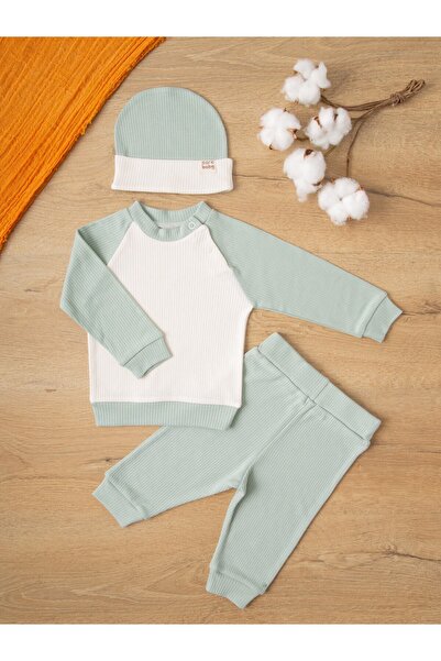 Sarebaby Comfort Series Unisex Baby Set Set of 3 Extra Soft 100% Cotton Special Twill Fabric