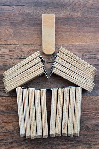 Vixpet Sandy Wooden Pigeon Perch - 14 Cm, 20 Pieces, Single Perch, Wooden Perch, Resting Perch