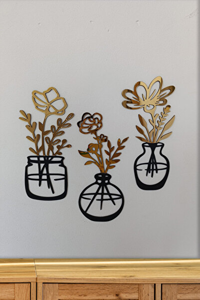 Tooall Aynalı Pleksi Detaylı Saksıda Çiçekler