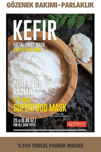 Dermal Superfood Kefir Mask - Pore Care and Revitalizing 25 Gr