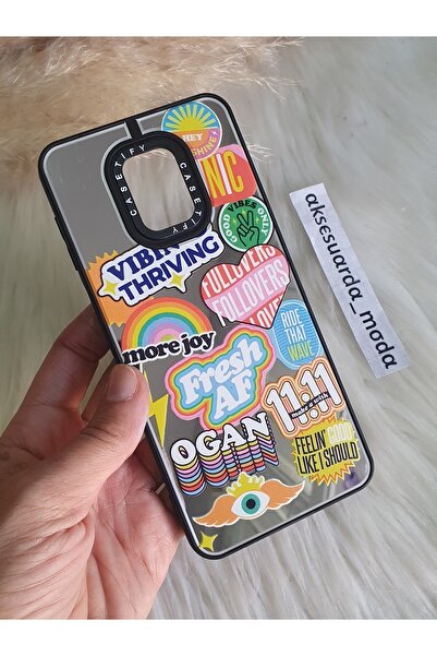 Aksesuarda Moda XİAOMİ REDMİ NOTE 9 PRO - NOTE 9S UYUMLU AYNALI DESENLİ KILIF
