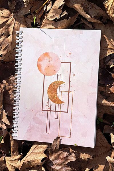 ArtNots 15x21cm Checked Cardboard Cover Notebook