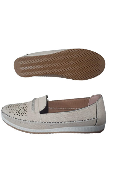 Ayzen Ортопедичні жіночі балетки з кремовим каменем і 4 точками - Повсякденні елегантні ayznn65-02