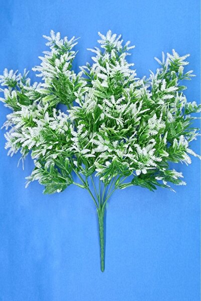 MD Aspiz Flowers 1 изкуствен букет от цветя, пластмасов мини букет от зеленина, лавандула, зелена пампас, бръшлян, висящ