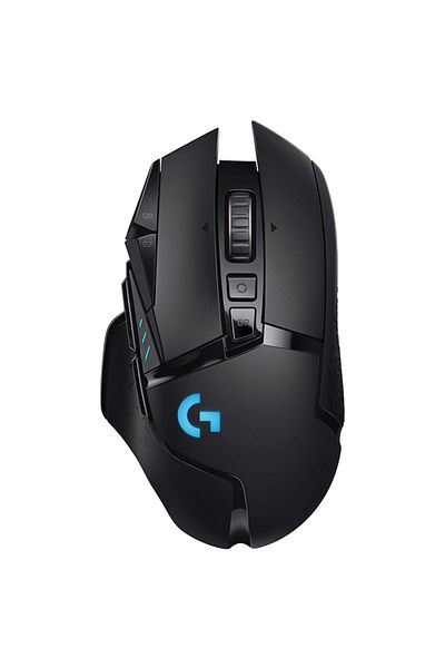 logitech G G502 LIGHTSPEED - 25.600 نقطة في البوصة ماوس ألعاب لاسلكي أسود عالي الأداء