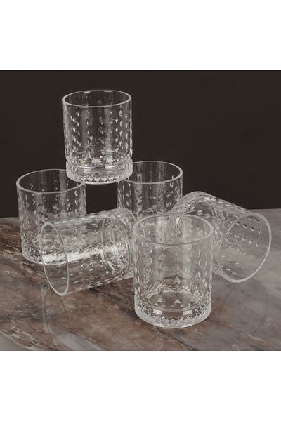 AROW Vanni 6 Piece Glass Water Cup