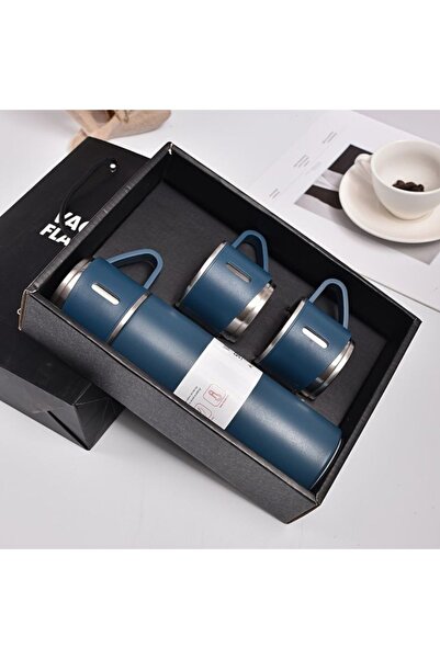 AKILLI AKSESUAR Termos Fincan Seti Vakumlu Kamp Seti 5 Saat Sıcak 5 Saat Soğu...