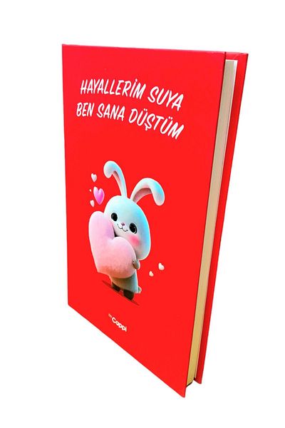 ÇİLEKHOMEAVM Red Colored Memory Book with Hard Cover - Daily Memory And AGenda so Not a Notebook