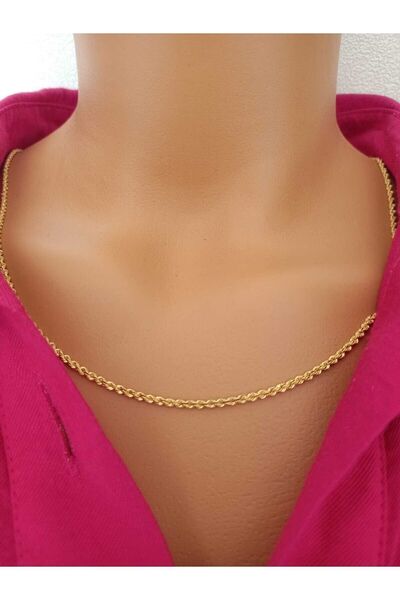 Nisanur Altın 8 Ayar Burgu Halat Zincir