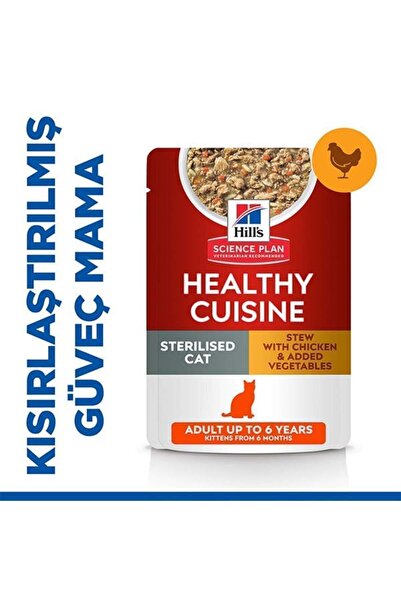 Hills Science Plan Hills Young Sterilised Tavuklu Kısırlaştırılmış Kedi Maması 8 Kg ( 2 Kg Hediyeli)