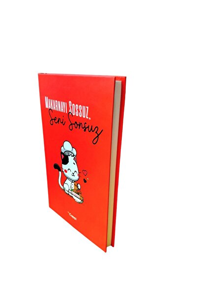 ÇİLEKHOMEAVM Red Colored Memory Book with Hard Cover - Daily Memory And AGenda so Not a Notebook