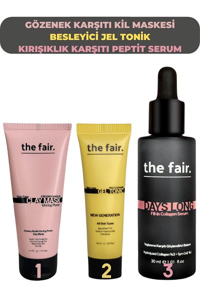 the fair. 30 Ml Anti-pore Clay Mask - Nourishing Gel Tonic and Days Long Serum