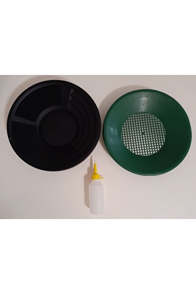 Genel Markalar Gold Pan Altın Eleme Tavası pan Üstü Elek altın Vakum Pompası ve Siyah Pan