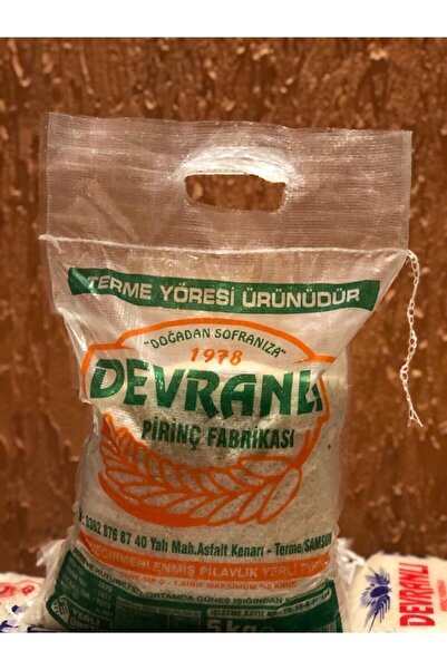 DEVRANLI PİRİNÇ Meşhur Devranlı Terme Pirinci 10 Kg