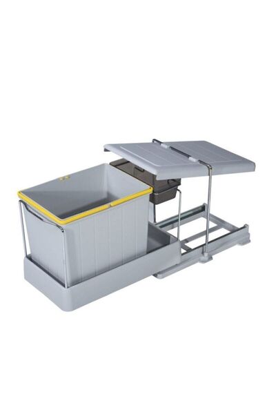 3K Colorful Rail Cabinet Garbage Bin 16 Liters, Practical and Stylish Design