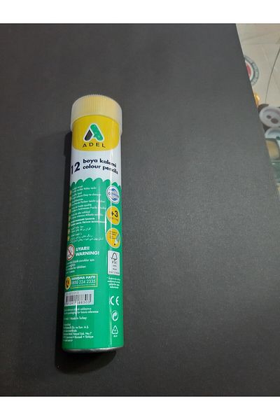 Adel Dry Crayons 12 Colors Metal Tube