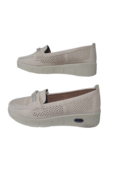 Ayzen Крем-кольорові 4-точковий ланцюговий ортопедичні балетки - Повсякденний стильний дизайн ayznn57-00