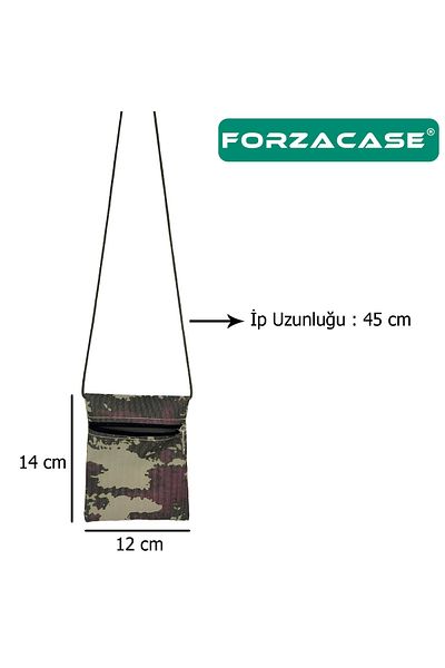 Forzacase 14 Cm Soldier Wallet - Single PoCket, Zipper and Drawstring NeCk Hanging - FC614