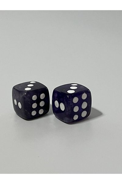 DURAN TAKI TASARIM Natural Amethyst Stone Dice