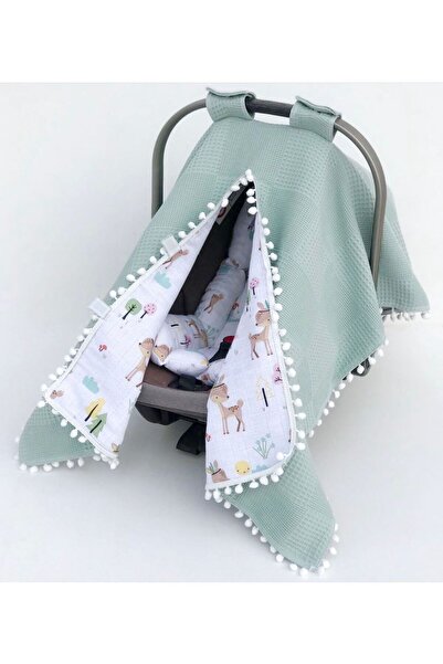 grow with muslin %100 Pamuk Çok Amaçlı ÇİFT KATLI Müslin Puset Örtüsü&Minderi...