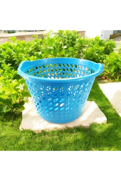 ÇEÇEN HOME Ριγέ στρογγυλό καλάθι ρούχων