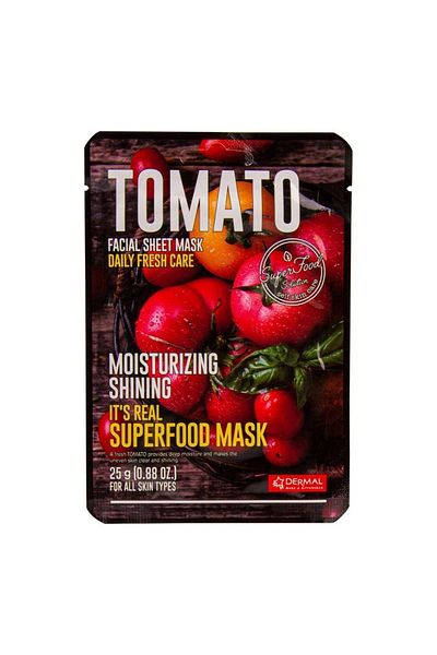 Dermal 25 Gr Brightness and Moisturizing Tomato Mask - for All Skin Types