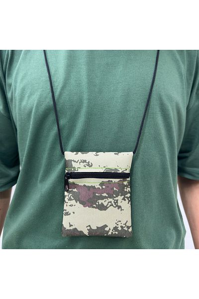 Forzacase 12 Cm Soldier Wallet - Single PoCket, Zipper and Drawstring NeCk Hanging - FC613