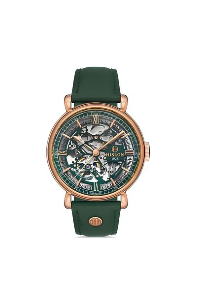 Hislon Sd100r-17yr Men's Wristwatch - Automatic Leather Cord